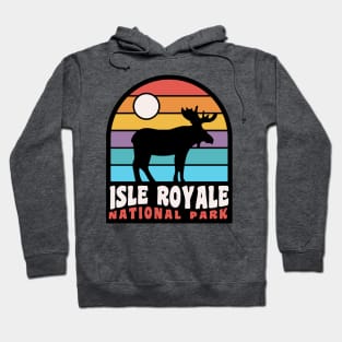 Isle Royale National Park Moose Badge Hoodie